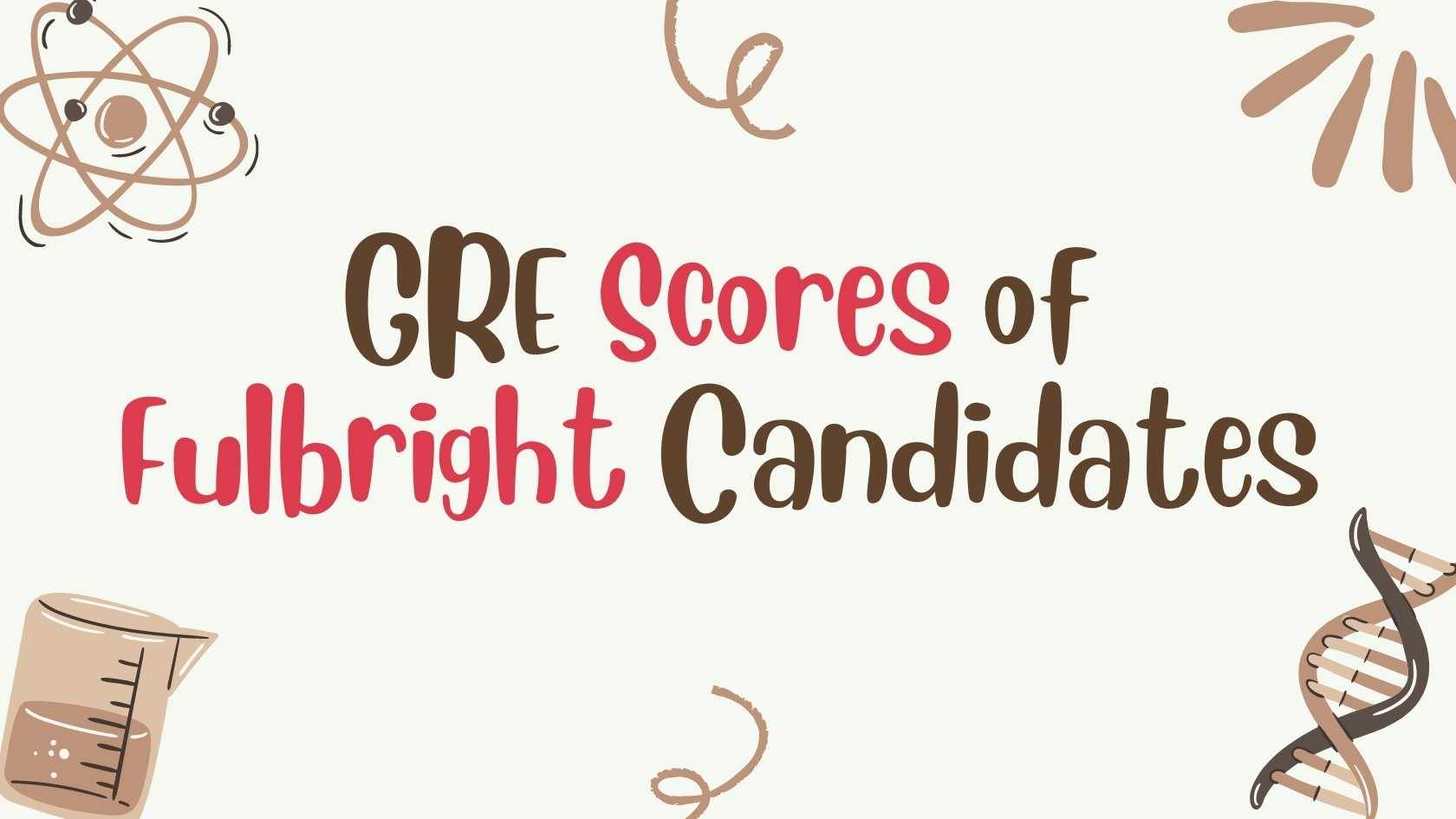 GRE Scores of Fulbright Candidates