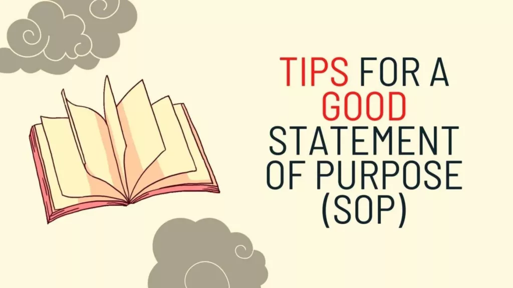 Tips for writing a good SOP