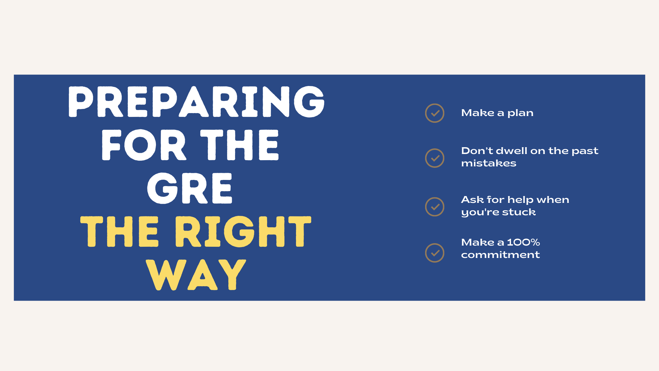 Preparing for the GRE: The right way