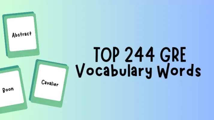 TOP GRE Vocabulary Words